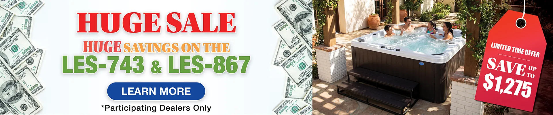 Calspas hot tub being used in a family setting - Hartford